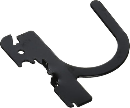 Wall Control 10-UH-003 B Slotted Pegboard U-Hook for Wall Control Pegboard Only, 3", Black