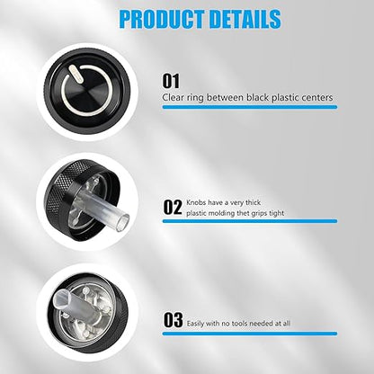 Xomzema 3Pcs Upgraded Control Switch Knob for Toyota Tundra 2000-2006,Air Conditioning AC Heater Blower Fan Climate Control Knobs Switch Button,Replaces 55905-0C010 559050C010