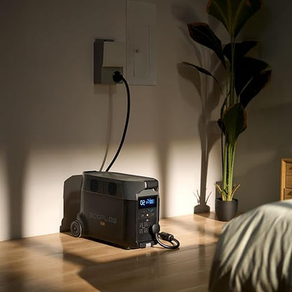 EF ECOFLOW Solar Generator 120V/3.6KWh DELTA Pro with 400W Portable Solar Panel, 23% High Efficiency, 5 AC Outlets, 3600W Portable Power Station for Home Backup Outdoors Camping RV Emergency