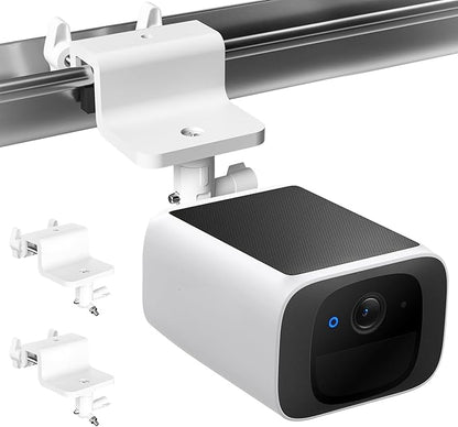 Didalo 2 Pack Gutter Mount Compatible with eufyCam 2C/2C Pro, 2/2 Pro, 3C/S300, 3/S330,SoloCam S220/C210, 360°Rotation Security Bracket with 1/4 Screw Thread(Camera Not Included)