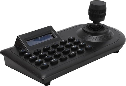 Yunseity PTZ Camera Joystick Controller, Dome IP PoE Camera Controller Keyboard with 3D Joystick, RS485 232, for PELCO D, for PELCO P, for Controlling 32 NVR DVRs 256 Ball Cameras (US Plug)