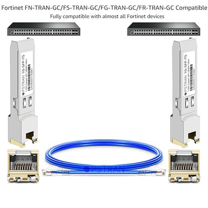 OPSTRAN 1000BASE-T SFP RJ45 Copper Transceiver Module Compatible with Fortinet FS-TRAN-GC FG-TRAN-GC FR-TRAN-GC 100m Cat5e/6