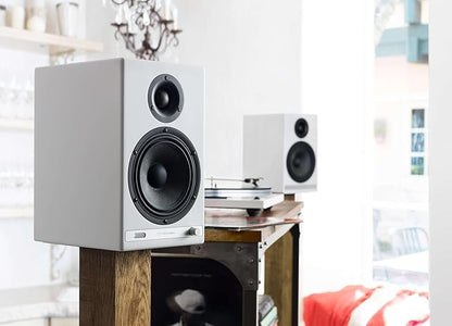Audioengine HD6 Premium Powered Bookshelf Speakers | 150W Audiophile-Grade Bluetooth 5.0 Speakers with aptX HD | 24-Bit DAC | Real Wood Veneer
