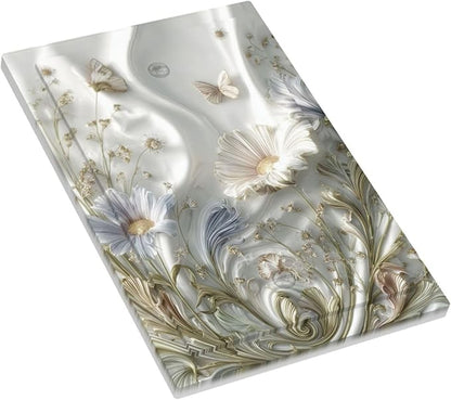 Bvtewkhz Boho Floral Wild Flower No Device Single Blank Decorative Light Switch Covers Electrical Faceplate Switch Plates for Bathroom Kitchen Home