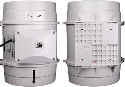 VENTS-US TT 200-8 inch Inline Fan for Ducting with High Static Pressure Application - Ideal Solutions for Multi-Purpose Supply or Exhaust Use in Household and Commercial Ventilation