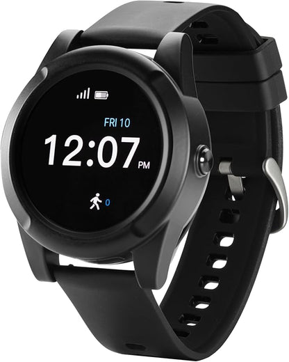 Connected Caregiver Safety+ 4G Medical Alert System for Seniors: Smart Watch, Fall Detection, 24/7 Monitor, WiFi Locate, SOS Button, Small, Lightweight, (Call to Activate)