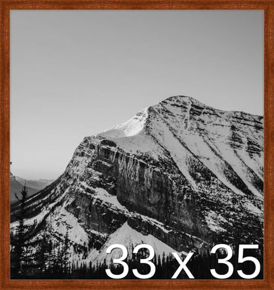 Frame It Easy 33 x 35 Russet Wood Frame (Derby)