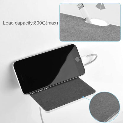 TXEsign 2-Pack 4.25" Acrylic Small Floating Shelves - Speaker Mount, Webcam, Cell Phones, Display Shelf (White, Small)