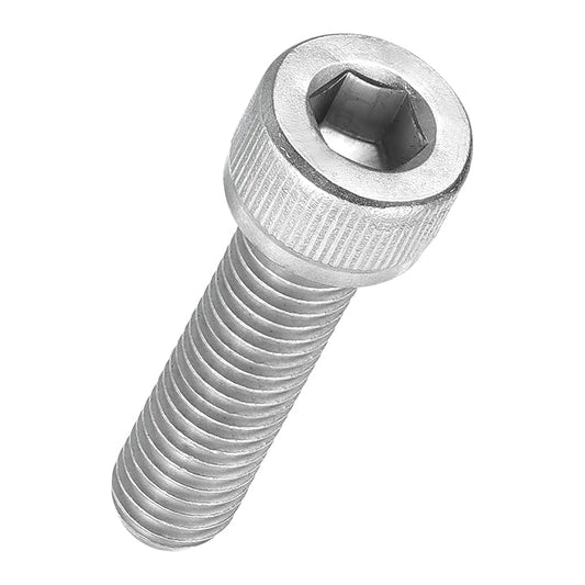 Kozelo 10pcs Socket Head Cap Screws - [M8-1.25 x 28mm] 304 Stainless Steel Allen Socket Drive for Electrical Motor 3D Printing Fan Engine Replacement Use, Silver
