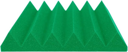 Foam Factory Inc 24 Pack Color Acoustic Foam Panel Studio Soundproofing Wedge Wall Tiles 12” X 12” X 2” (Kelly Green)