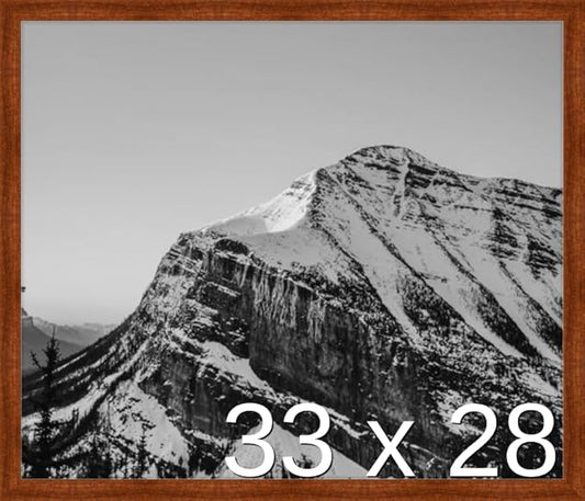 Frame It Easy 33 x 28 Russet Wood Frame (Derby)