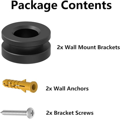 Vdsvksd Wall Mount Brackets Set Compatible with Vizio Soundbar M21d-H8R M21d-H8 SB362An-F6 V21d-J8, Bracket Screws Included