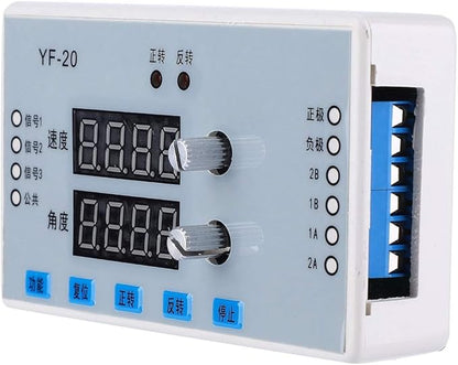 Digital Display Stepper Motor Speed Controller Governor Driver Control Module High Precision Adjustable Speed Real Time Display for DIY Robotics Projects 7 30V DC Power Supply