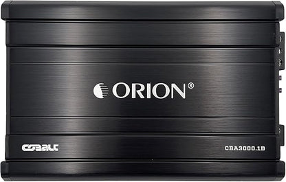 Orion Cobalt CBA3000.1D Monoblock 1-Channel Class D Amplifier for Car Subwoofer, 3000W, 1/2/4 Ohm Stable, Adjustable Low Pass & Subsonic Filter with Bass Boost, MOSFET Power Supply, Bass Knob Included