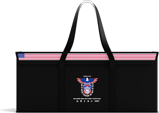 12V 200Ah LiFePO4 Lithium Battery Fireproof Safe Bag, Large Capacity Explosion-proof Lipo Battery Case for Charging & Storage, Waterproof Safe Box Compatible with LiTime & Renogy(22x9x9.4 Inches)
