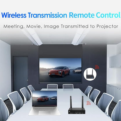 EXVIST 100M 1080P VGA Wireless HDMI Extender 1x Receiver Only, HDMI & VGA Dual Output, Up to 328ft, IR Support, Suitable for Transmitting Video from Laptop, PC, YouTube, PS4 to HDTV or Projector