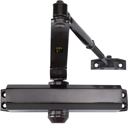 Boomerang Medium Duty Automatic Commercial Door Closer - D703 Hydraulic UL 3 hr. Fire Rated Closer, Surface-Mounted Size 3 for Home & Light Commercial Doors, Dark Bronze (US10B)