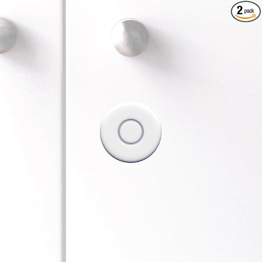 Emergency Alert & Movement Sensor Tags – Elderly Monitoring with Emergency Panic Button, Wearable Fall Detection for Seniors, Water-Resistant - Works with Nomo Care Kit - 10-Year Battery Life - 2 Tags
