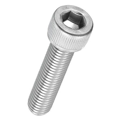 Kozelo 6pcs Socket Head Cap Screws - [M10-1.5 x 50mm] 304 Stainless Steel Allen Socket Drive for Electrical Motor 3D Printing Fan Engine Replacement Use, Silver