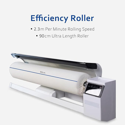 Rotary Roller Steam Press Iron, Hotel Linen Ironing Machine With Continuous Steam. For Bed Sheet,Pillowslip,Napkin,Tablecloth And Almost Any Flat Appropriately Sized Textile[Machine with stand]