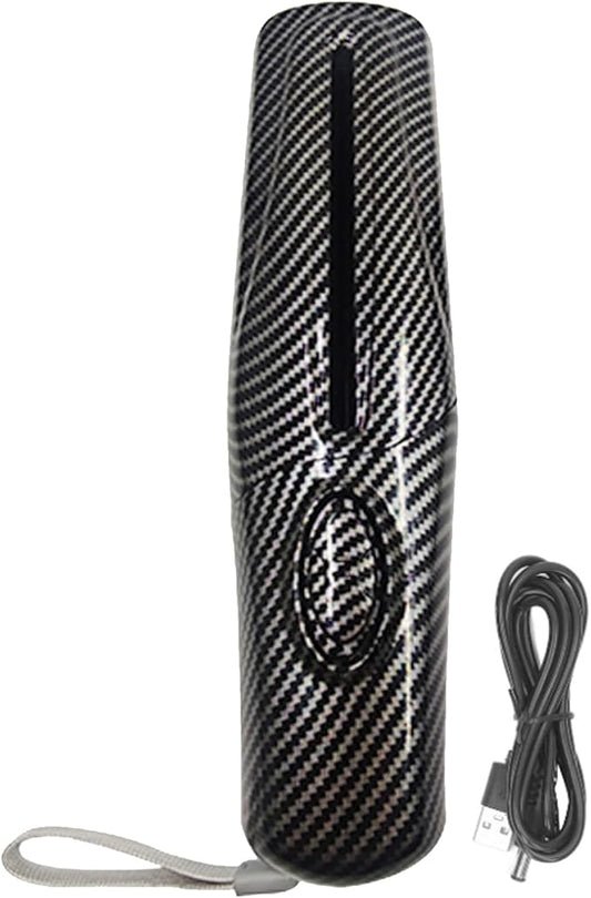 Fafeicy Portable Electric Paper Shredder 4mm Shredding 2 Sheet Capacity USB Powered for Office and Home Use Compact Design with Carbon Fiber Color
