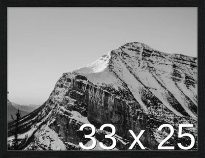 Frame It Easy 33 x 25 Black Grain Wood Frame (Derby)