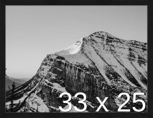 Frame It Easy 33 x 25 Black Grain Wood Frame (Derby)