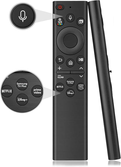 New Replacement Voice Remote Control for Samsung TV, Compatible for All Samsung TV Crystal UHD/Neo QLED/OLED/The Frame 4K 8K TVs