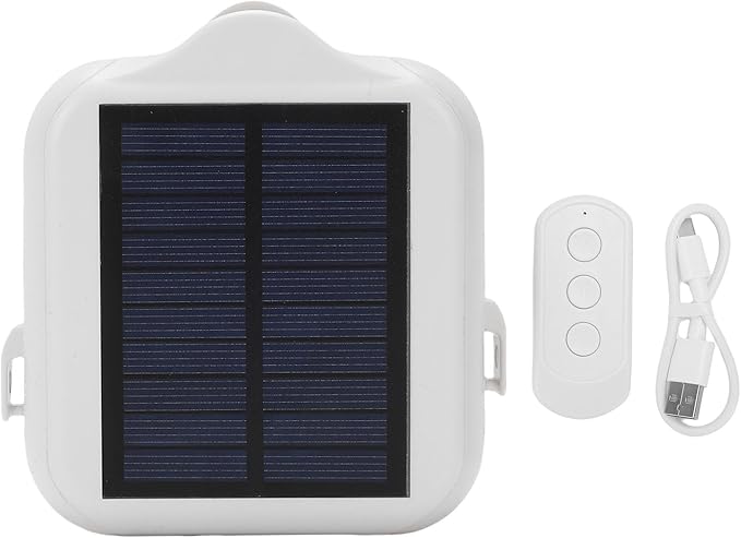 Diydeg Smart Curtain Motor, Solar Powered APP Remote Control Automatic Curtain Opener for Roman Rod U Track I Beam, with Voice Assistant Home Compatibility