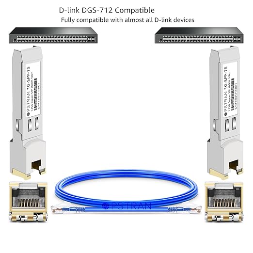 OPSTRAN 1000BASE-T SFP RJ45 Copper Transceiver Module Compatible with D-Link DGS-712 100m Cat 5e/6/6a