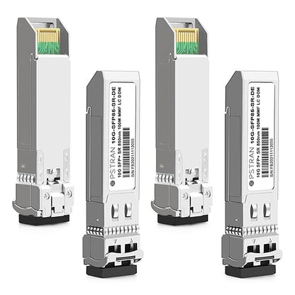 OPSTRAN 10GBASE-SR SFP+ Optical Transceiver Module Compatible with Dell 407-10356 407-BBOU 331-5311 and Dell Force10 GP-10GSFP-1S 10Gbps 850nm 300m DDM Duplex LC MMF 4 Pack