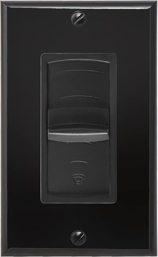 OSD Audio 300W in Wall Volume Control Impedance Matching for Home Speakers, Slider Black VMS300