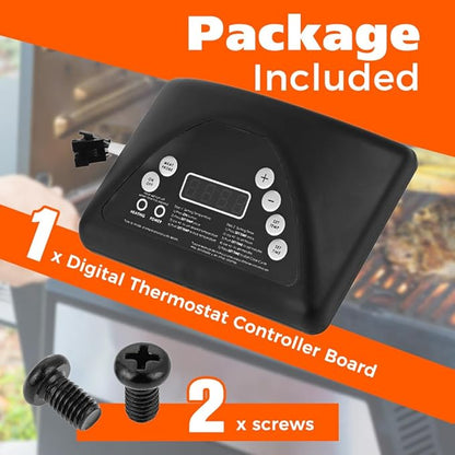 TEENGSE 9907100008 Smoker Thermostat Digital Control Panel Kit, Compatible with Masterbuilt 20071914/20071814/20070511 Top Controller Panel Electric Smoker