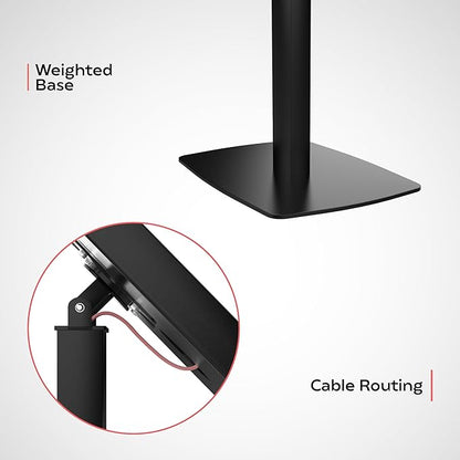 Thin Floor Stand - CTA Tall Standing 360 Degree Kiosk Display Tablet Holder - Charger Access & Lock - for iPad Pro 13-inch (M4), iPad Pro 12.9-inch, iPad Air 13-Inch (M3 / M2)