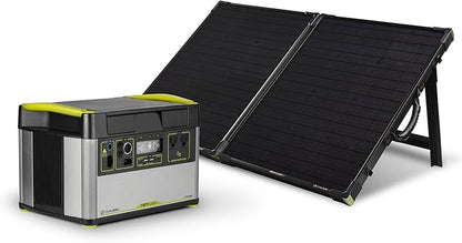 Goal Zero YETI 1500X Portable 1500-Watt Power Station with Boulder 100-Watt Monocrystalline Solar Panel Briefcase 44360