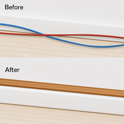 Rubber Bond TV Cord Hider Cable Protector - Strong Self Adhesive Wall Cord Cover Cable Hider - Low Profile Cable Management Wall Cord Concealer Cable Raceway