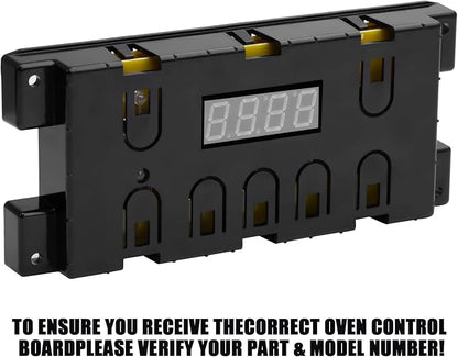 316455410 Range Oven Control Board for Electrolux Kenmore, Gas Range 7 Button Control Board Clock 5304518661 316222800 （White）