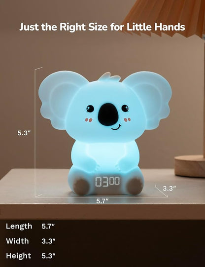 Koala Timer Pal Visual Timer for Kids/Adults with Audio Time Management Tool, Color-Changing Visual Countdown, Fun Adults/Kids Timer Visual for Classroom/Home/Calming Corner