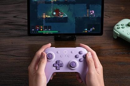 8Bitdo Ultimate 2C Hall Effect Joysticks and Hall Triggers Wireless Controller for Windows PC and Android, with Remappable L4/R4 Bumpers, Turbo function & Rumble vibration (Purple)