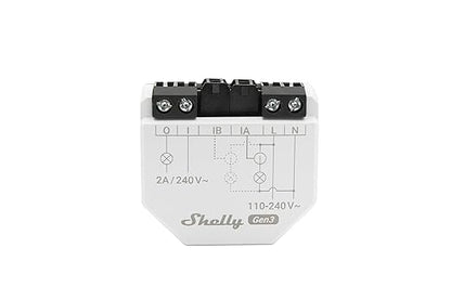 Shelly EM Gen3 + 50A Clamp, Wi-Fi-Operated Smart Energy Meter and Contactor Control Relay Switch, Works with Alexa, Home Assistant, Google Home, Electricity Usage Monitor, Real-Time Energy Tracking