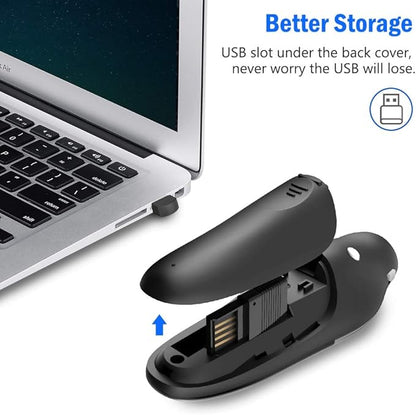 Presentation Remote Clicker, Wireless Presenter for PowerPoint Presentation Remote, RF 2.4GHz USB for Mac, Keynote, Computer, Laptop