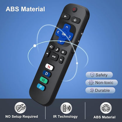 Replacement RC280 RC282 fit for TCL-Roku-TV-Remote-Control, Universal TV Remote for Roku Ruko Ruku Hisense, Onn, Sharp, Philips TVs