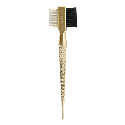 Style Factor EDGE BOOSTER® Hammer Brush Rat Tail– Double-Sided Edge Control Brush & Comb with Boar Bristles – For Edges, Slick Backs, Baby Hair Styling, and Taming Flyaways