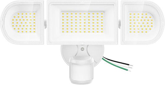 SZPOWER 150W Motion Sensor Lights Outdoor for Outside, 15000LM LED Flood Lights Outdoor Wired Dusk to Dawn, Exterior Security Floodlight Fixture Waterproof IP65, Outdoor Lighting for House, Garage