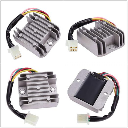 Ignition Coil 6 Pin CDI Voltage Regulator Rectifier Solenoid Relay Kit for 150cc 200cc 250cc Engine Chinese ATV Quad