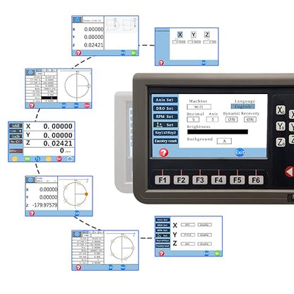 3 Axis DRO Digital Readout Magnetic Scale DRO Display Kit CNC Milling Lathe,DIY Travel Length