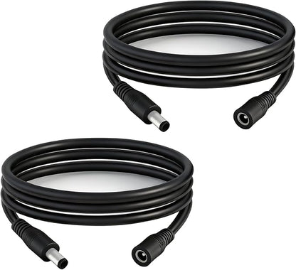 5.5mm x 2.1mm 3.3FT DC Power Extension Cable Male to Female 12V/24V 14AWG DC Connection Cable for CCTV Surveillance Camera Amplifiers LED Strip Lights Solar Panels Energy Storage Power Supply 2 pcs