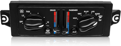599-199 AC Climate Control Module Compatible with 2000-2005 Buick Century 3.1L/2000-2004 Buick Regal 3.8L Air Temperature Control Panel, A/C Heater Conditioning Switch Unit OEM: 10308120 10447470