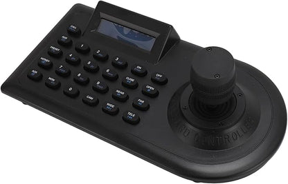 Yunseity PTZ Camera Joystick Controller, Dome IP PoE Camera Controller Keyboard with 3D Joystick, RS485 232, for PELCO D, for PELCO P, for Controlling 32 NVR DVRs 256 Ball Cameras (US Plug)