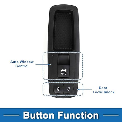 A ABSOPRO Power Window Switch No.68110865AA Window Control Switch for Ram 1500 2500 3500 4500 Black